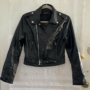Faux leather jacket